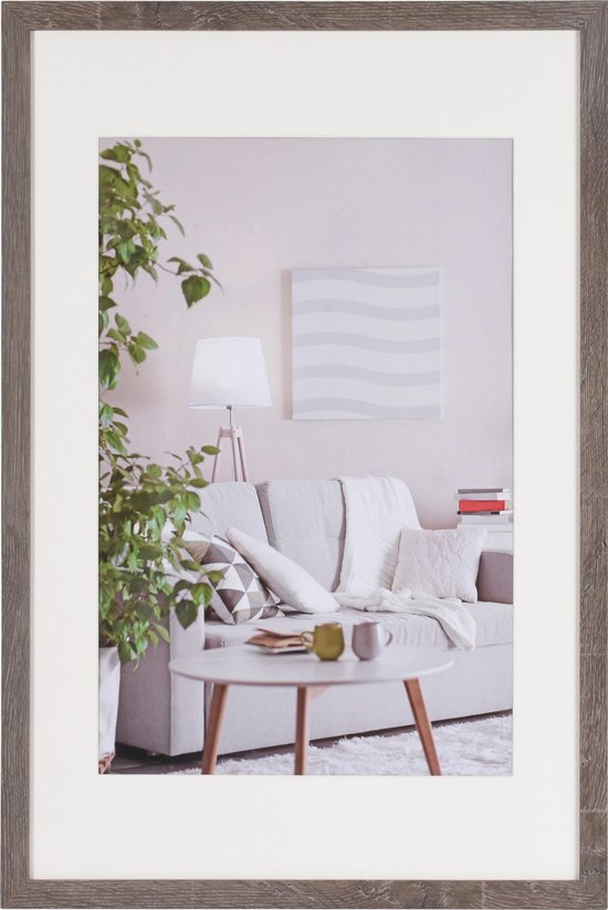 Henzo Modern - Fotokader - 40x60 cm - Fotoformaat 40x60 / 30x45 cm - Donker Grijs