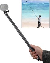Superlange uitschuifbare koolstofvezel waterdichte zelfportret Handheld telescopische monopod zelfstick voor DJI Osmo Action, GoPro, Xiaoyi en andere actiecamera's, maximale lengte: ongeveer 