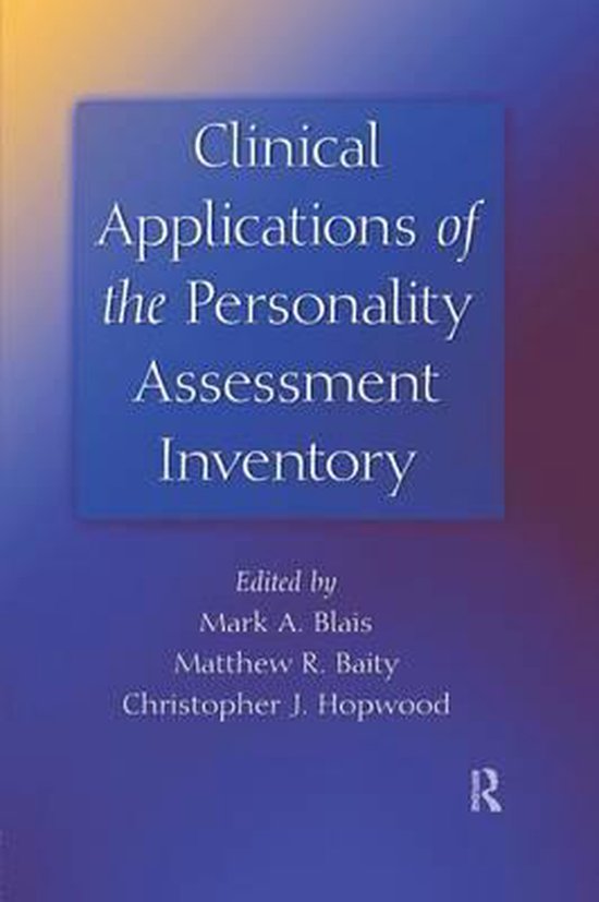 Clinical Applications of the Personality Assessment Inventor ... - cover