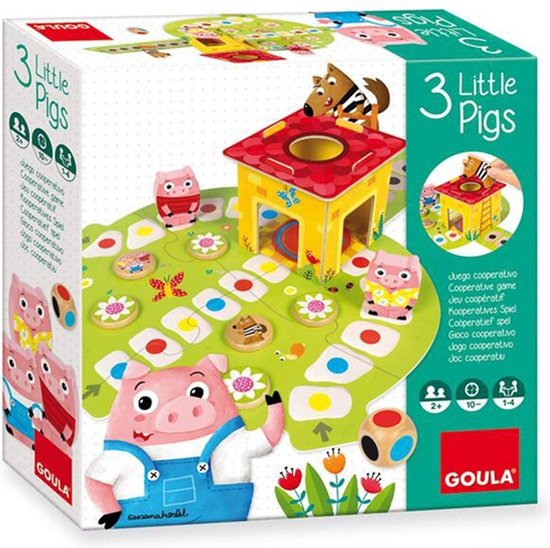 Afbeelding van het spel Goula Drie Kleine Biggetjes - Bordspel