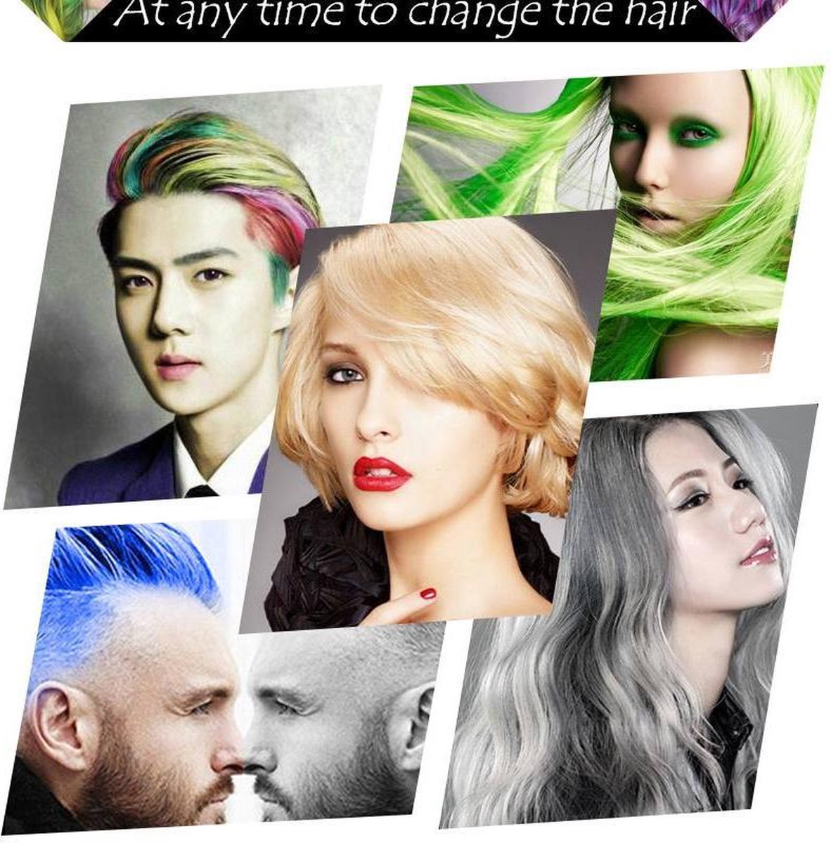 Color's Haircoloring Wax - Tijdelijk Uitwasbaar - Grijs - Coole grijze Haarwax -... | bol.com