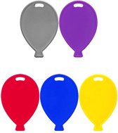 Ballongewichtjes plastic assorti kleuren per 100