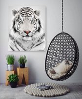 Print Your Moment - Aluminium - The White Tiger - 75x90cm - Incl ophangsysteem