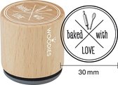 Baked with Love Rubber Stamp (WE5008) (DISCONTINUED)