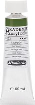 Schmincke AKADEMIE® Acryl color , leaf green (552), semi-transparant, 60 ml/ 1 fles