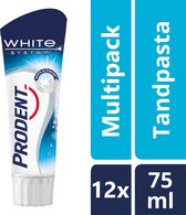 Prodent White System - 75 ml - Tandpasta - 12 stuks - Voordeelverpakking