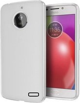 Transparant Mat Wit TPU Siliconen Case Hoesje voor Motorola Moto E4
