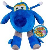 Super Wings knuffel Jerome - 26 cm - blauw