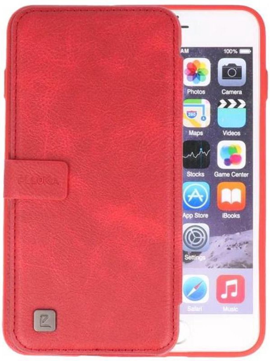 Rood Back Cover Book Design Hoesje voor Apple iPhone 6 Plus / 6s Plus