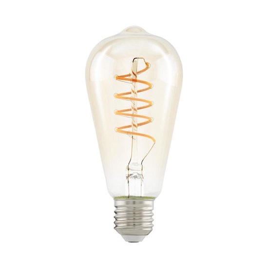 EGLO Amber LED Lamp - E27 - 14,2 cm - 4W - 2200K