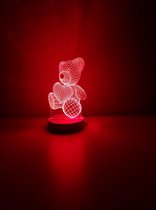 Nachtlampje kind Beertje – 7 kleuren nachtlamp - Voor kinderslaapkamer –  Lamp... | bol