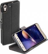 HC zwart bookcase voor Huawei Y6 II / Honor 5A tpu wallet cover hoesje