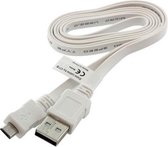 Micro USB Data Kabel Ultra Flat Wit