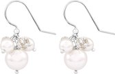 ARLIZI oorbellen witte Swarovski parel kristal - zilver - 1346