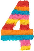 "Piñata cijfer 4 - Feestdecoratievoorwerp - One size"