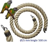 Jungle sisal touw  Ø 25 mm & 500 cm lang- vogeltouw - grote parkieten - kleine papegaaien - bonte boertjes -pionussen - rossela's - eekhoorns