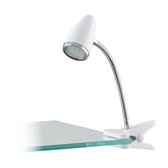 EGLO Riccio 1 lampe de table GU10 Chrome, Blanc