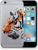 Geschikt voor iPhone 6 Plus | 6s Plus Uniek TPU Hoesje Watercolor Tiger
