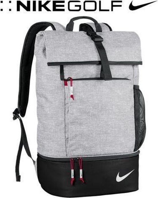 Nike Sport Backpack, Silver/ Black/ Gym Red | bol.com