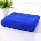 Handdoek microfiber voor sport of op reis! Supersnel drogend materiaal. (X-Large 140x70cm) kleur blauw
