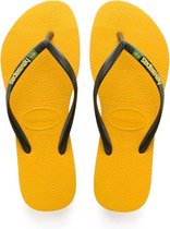 Havaianas slippers slim brasil logo banana geel - Maat 35/36