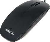 LogiLink ID0063 muis USB Optisch 1000 DPI Ambidextrous Zwart