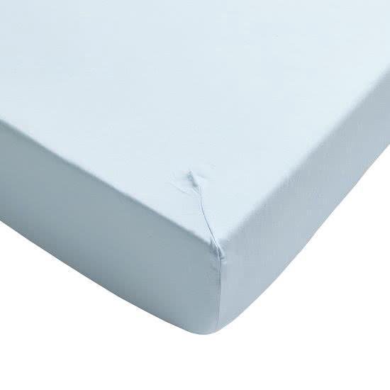 //Hoeslaken Single jersey topper 180 x 200 cm (47) skyblue (tot 8 cm
