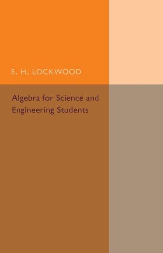 Algebra For Science Engineering Students - cover