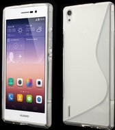 Huawei Ascend P7 TPU Case S-shape Transparant