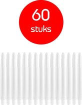 Darts Set - darts shafts - 20 sets (60 stuks) - medium - puur-wit - dart shafts - shafts