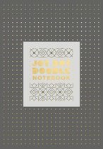 Jot Dot Doodle Notebook, Gray and Gold
