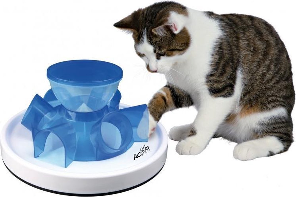 cat activity tunnel feeder