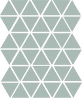 Driehoek muurstickers oud mint - 45 stuks - 4,5x4,5cm