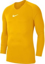 Nike Dry Park First Layer Longsleeve Shirt  Thermoshirt - Maat 140  - Unisex - geel