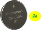 2x Panasonic CR2354 3Volt Lithium knoopcel batterij voor o.a. Polar CS600X, CS500 en CS400