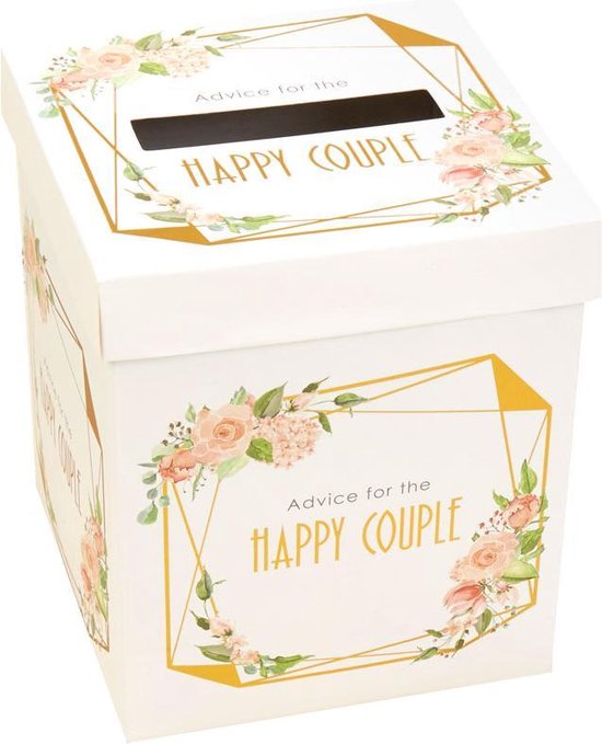 Foto: Bruiloft advies postbox floral wedding wishes