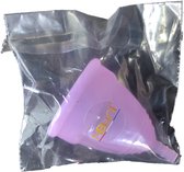 Siliconen menstruatie cup – Roze of Paars – Maat L