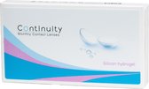 Continuity silicone hydrogel maandlenzen -4,00 - 6 stuks - silicon contactlenzen