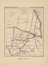 Historische kaart, plattegrond van gemeente Barsingerhorn in Noord Holland uit 1867 door Kuyper van Kaartcadeau.com