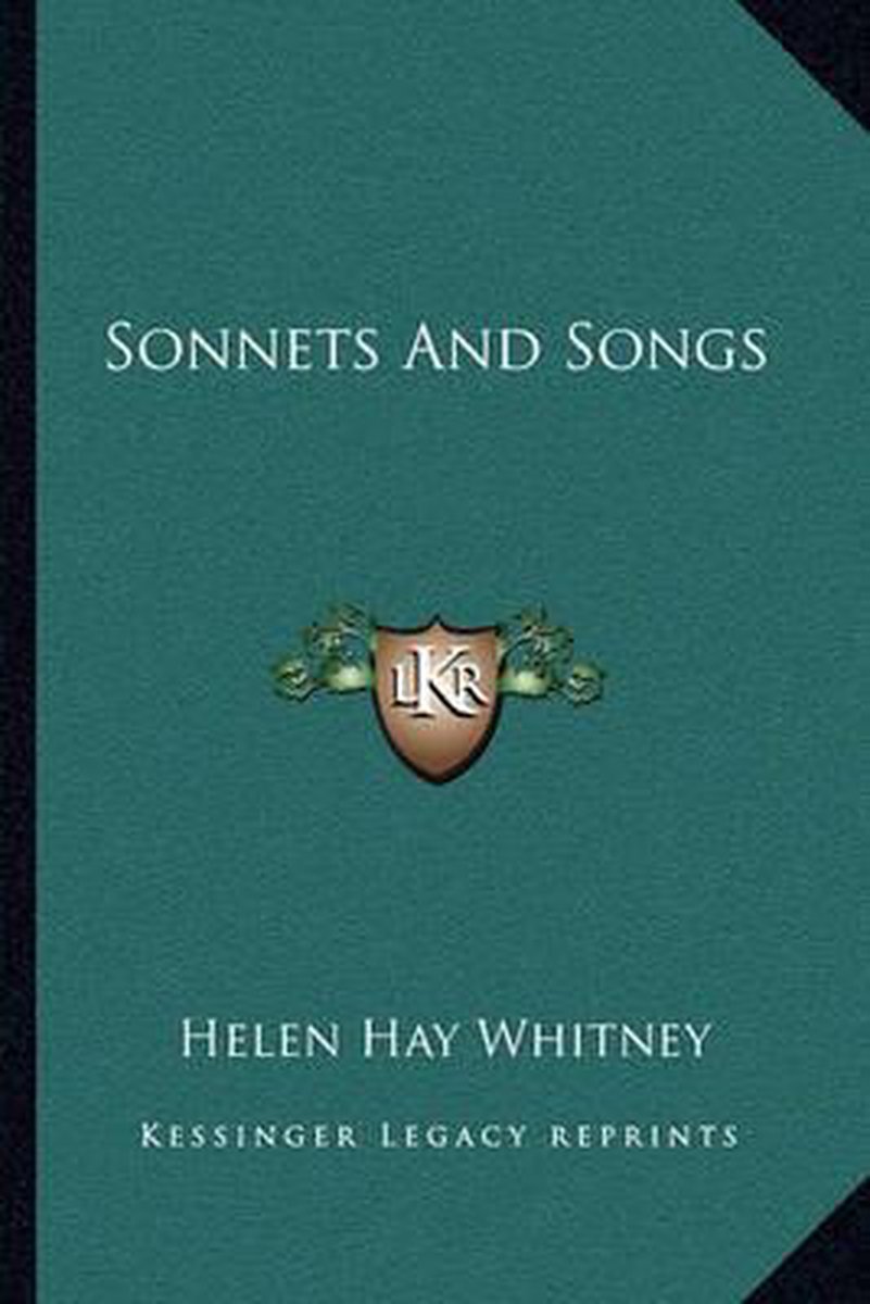 Sonnets And Songs van Helen Hay Whitney