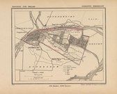 Historische kaart, plattegrond van gemeente Dordrecht in Zuid Holland uit 1867 door Kuyper van Kaartcadeau.com