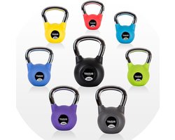 Taurus Premium Kettlebell 16 kg – Kettlebell – neopreen coating – verchroomde greep – gekleurd