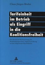 Tarifeinheit Im Betrieb ALS Eingriff in Die Koalitionsfreiheit