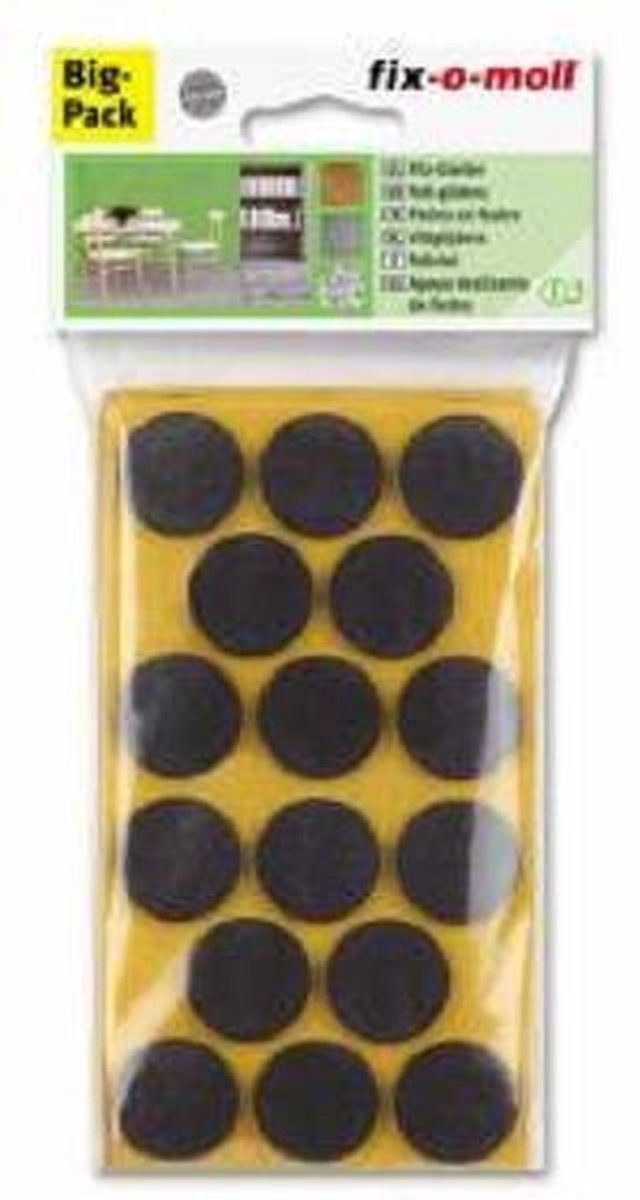 Fix-o-moll Big-Pack - stoelviltjes - vloerbeschermers - 80 stuks