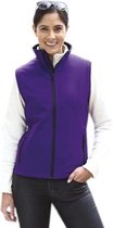 Softshell casual bodywarmer paars voor dames - Outdoorkleding wandelen/zeilen - Mouwloze vesten XL (42/54)