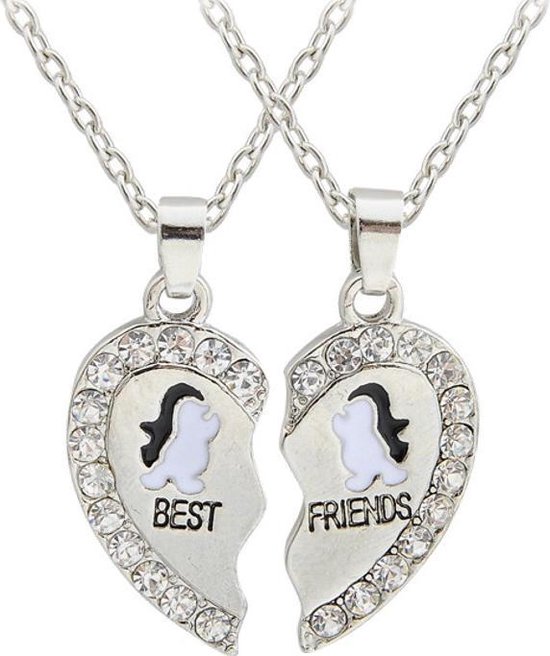 Fako Bijoux® - Vriendschapsketting - BFF Ketting - Best Friends - Pinguins  | bol.com