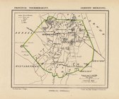Historische kaart, plattegrond van gemeente Moergestel in Noord Brabant uit 1867 door Kuyper van Kaartcadeau.com
