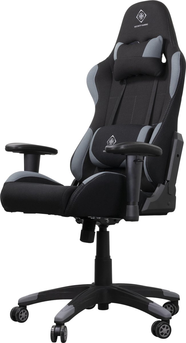Deltaco Gaming stoel, stoffen zwart, standaard GAM-096-F Deltaco Gaming stoel, stoffen zwart, standaard GAM-096-F