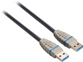 Bandridge 2m USB 3.0 A/A Cable, 2 m, USB A, USB A, Mâle/Mâle, 5000 Mbit/s, Noir