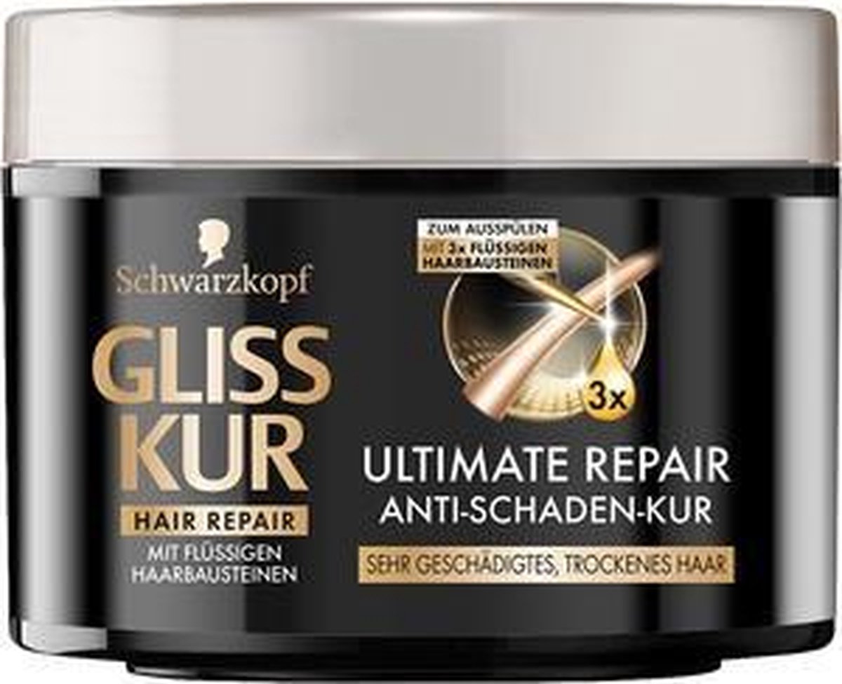 Schwarzkopf Gliss Kur Ultimate Repair 200ml haarmasker Vrouwen
